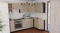 Кухонный гарнитур Надежда Прайм 5, 230x150 см