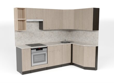Кухонный гарнитур Надежда Прайм 5, 230x150 см 