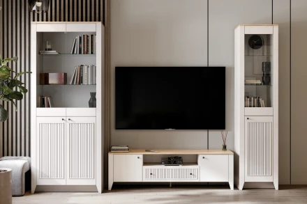 Тумба ТВ 2 двери 3 ящика Валенсия 